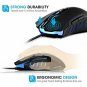 PICTEK Gaming Mouse Wired [7200 DPI] [Programmable] [Breathing Light] Ergonomic