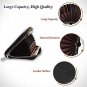 RFID Blocking Leather Credit Card Case Holder Security Small Accordion Wallet wi