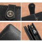 KELEEL Women's RFID Blocking Wallet Genuine Leather Clutch Wallet Card Holder O