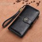 KELEEL Women's RFID Blocking Wallet Genuine Leather Clutch Wallet Card Holder O