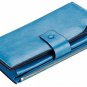 Travelambo Womens RFID Blocking Large Capacity Luxury Waxed Genuine Leather Clut