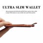 Men Front Pocket Minimalist Leather Slim Wallet RFID Blocking Card Holder Thin M
