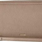 Fossil Logan RFID Zip Around Clutch Light Taupe