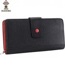 Itslife Womens RFID Blocking Leather Wallet Card Holder with Zipper Pocket