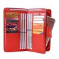 Itslife Womens RFID Blocking Leather Wallet Card Holder with Zipper Pocket