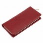 Kattee Soft Cowhide Leather Wallet Ladies Flowerembossed Clutch (Red)
