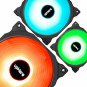 upHere Wireless RGB LED 120mm Case Fan,Quiet Edition High Airflow Adjustable Col