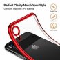 TORRAS Clear iPhone XR Case 6.1 Inch, Soft Silicone TPU Cover with Electroplated