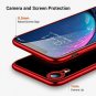 TORRAS Clear iPhone XR Case 6.1 Inch, Soft Silicone TPU Cover with Electroplated