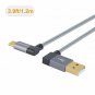 USB C to USB A Cable Left Angle, CableCreation 90 Degree USB Type C Braided Cabl