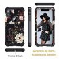 Lontect Compatible iPhone Xr 2018 Case Floral 3 in 1 Heavy Duty Hybrid Sturdy Ar