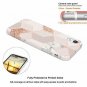 JAHOLAN Compatible iPhone XR Case Bling Glitter Sparkle Rose Gold Marble Design