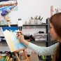 Artify 12 Pcs Paint Brush set Includes Popup Carrying Case with free Palette Kn
