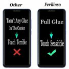 Ferilinso Screen Protector for Xiaomi Mi 8 Lite,[3 Pack] [Full Glue][Full Cover]