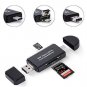 COCOCKA USB C Memory Card Reader, 3in1 Micro USB to USB TypeC OTG Adapter and