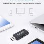 COCOCKA USB C Memory Card Reader, 3in1 Micro USB to USB TypeC OTG Adapter and