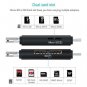 COCOCKA USB C Memory Card Reader, 3in1 Micro USB to USB TypeC OTG Adapter and