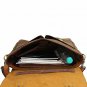 15 Inch Rustic Town Handmade Leather Canvas Vintage Crossbody Messenger Bag Gift