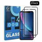 QIANXIANG Screen Protector Compatible with iPhone XR, [2Pack] 6D Full Coverage T