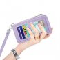 Leather Card Wallet,Slim RFID Blocking Credit Card Case Wallet Sleeve for Girls