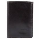 Big Skinny Men's TriFold Leather Slim Wallet, Holds Up to 25 Cards, Black