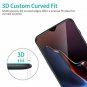 OnePlus 6T Screen Protector  ICHECKEY [Full Adhesive] [2.5D Full Coverage ] Tem