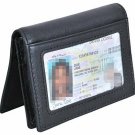 RFID Slim Wallet Men Thin Bifold Front Pocket Wallet Genuine Leather Card Hol