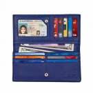 Women's RFID Blocking Ultra Slim Genuine Leather Clutch WalletShield Against Id
