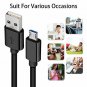Micro USB Charging Cable, 2 Pack(6ft Wht10ft Blk) Android Phone Fast Charger Co