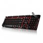 DBPOWER Three Colors Backlit LED Keyboard for Gaming, Office Device