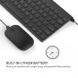 Wireless Keyboard and Mouse Combo, Seenda 2.4G Ultra Compact Wireless Keyboard a