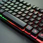 Rii RK100 Multiple Color Rainbow LED Backlit Large Size USB Wired Mechanical Fe