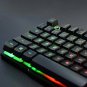 Rii RK100 Multiple Color Rainbow LED Backlit Large Size USB Wired Mechanical Fe