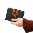Women's Rfid Small Bifold Leather Wallet Ladies Mini Zipper Coin Purse id card