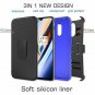 AnoKe for OnePlus 6T Case with HD Screen Protector,BeltClip Holster Tough Armor