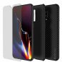 OnePlus 6T Case, Punkcase CarbonShield, Heavy Duty Ultra Thin 2 Piece Dual Lay