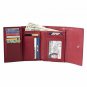 Ladies Compact Leather Trifold RFID Wallets for Women Top Quality Leather