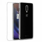 Protection Bundle for OnePlus 6T, Flexible Clear TPU Gel Case  Tempered Glass S