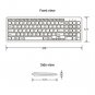 RollingStone Bluetooth Keyboard, Full Size switchable MultiDevice Wireless LE K