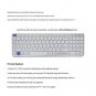 RollingStone Bluetooth Keyboard, Full Size switchable MultiDevice Wireless LE K