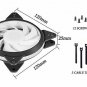 upHere 3Pack 120mm 3Pin High Airflow Quiet Edition Blue LED Case Fan for PC Ca