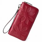 BOSTANTEN Womens Leather Wallets Credit Card Cash Holder Large Capacity Clutch W