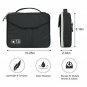 Electronics Organizer, Jelly Comb Double Layer Electronic Accessories Travel Gad
