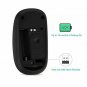 Jelly Comb 2.4G Slim Wireless Mouse with Nano Receiver MS001 (Black and Gold)