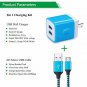 USB Charging Block Brick, NINIBER 6Ft Micro USB Cable Charging Box Adapter Plug