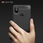 Landee Black Soft Silicon Resilient Shock Absorption and Carbon Fiber Design Pro