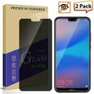 [2Pack] Huawei P20 Plus Privacy AntiSpy Glass Screen Protector, Zeking 0.33mm