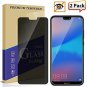 [2Pack] Huawei P20 Plus Privacy AntiSpy Glass Screen Protector, Zeking 0.33mm