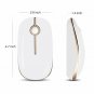 Jelly Comb 2.4G Slim Wireless Mouse with Nano Receiver Less Noise, Portable Mobi