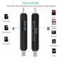 USB Type C SD/Micro SD Card Reader,USB 3.0 SD Card Reader OTG Adapter for SDXC,